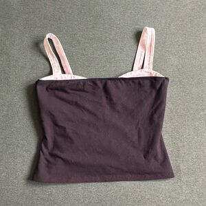 Reformation Harlan Black Knit Top